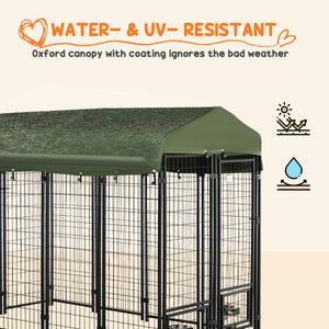 Lockable welded steel outdoor enclosure