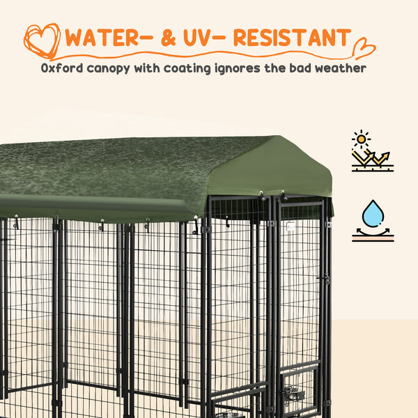 Lockable welded steel outdoor enclosure