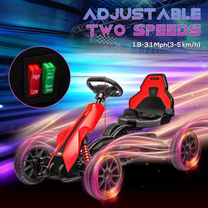 12V electric kart, red