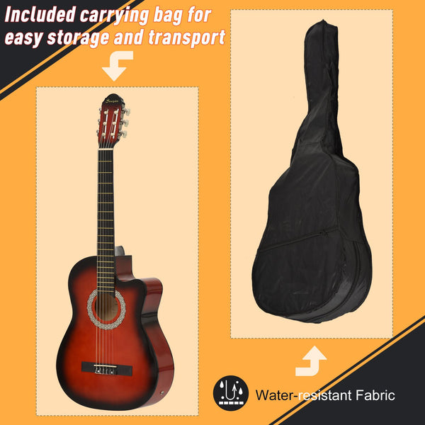 39.5 inch electro-acoustic guitar for beginners