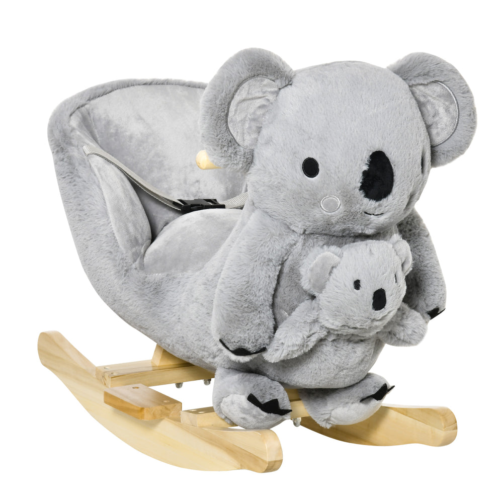 Plush Rocking Koala with Realistic Sounds, Grey