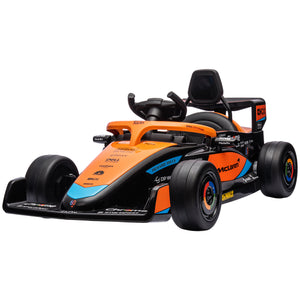 12V Go-Kart with Suspension, Music, MP3 and Remote Control, Orange
