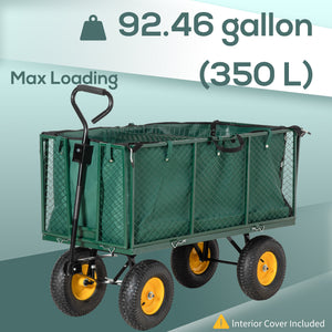 Utility trolley with removable mesh sides