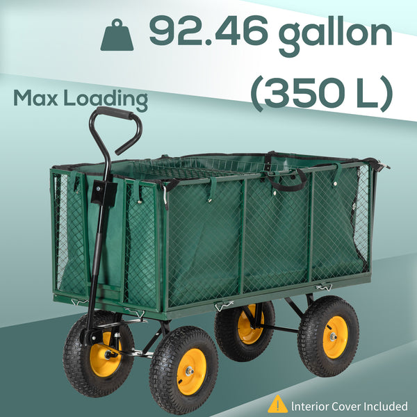Utility trolley with removable mesh sides