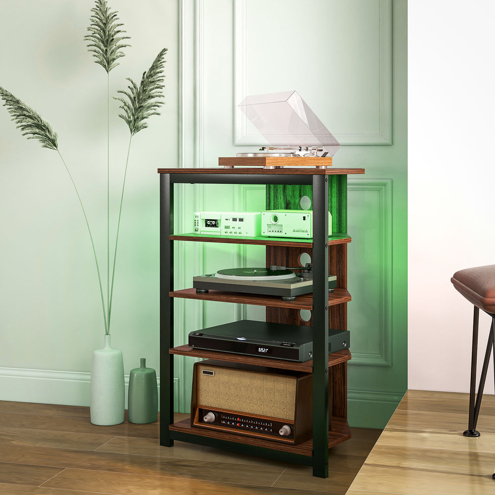 TV stand for TVs up to 29 inches with LED lighting