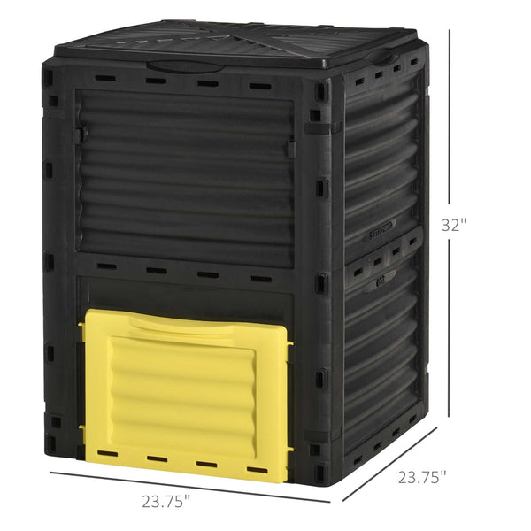 80-gallon (303-liter) garden composter, yellow