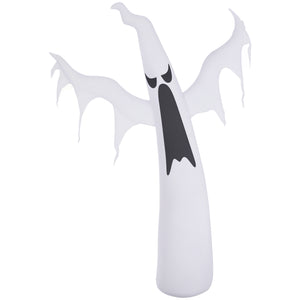 1.8m Tall White Halloween Inflatable Ghost with LED Lights