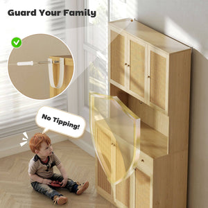 Bohemian style kitchen sideboard with microwave worktop