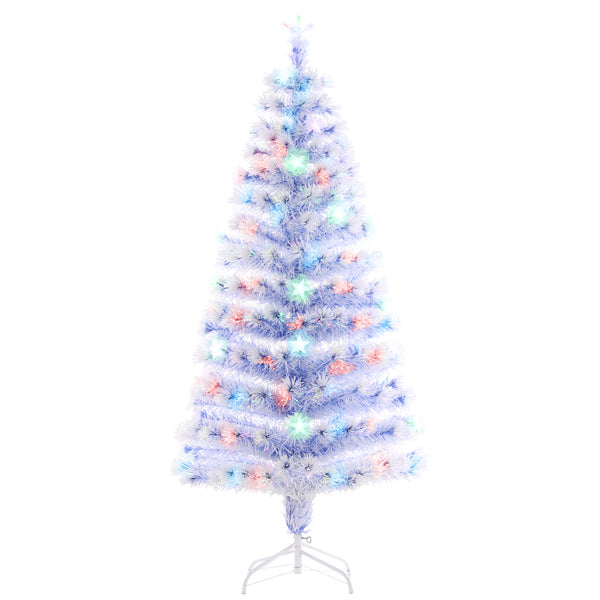 5ft White Pre-Lit LED Fiber Optic Artificial Christmas Tree