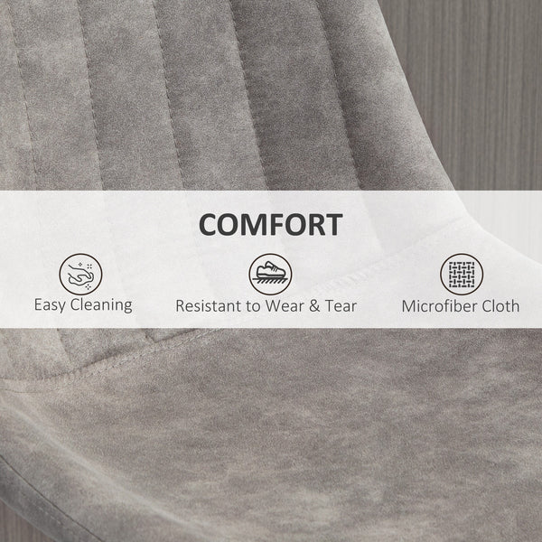 Set of 2 adjustable leather bar stools with backrest and footrest, grey