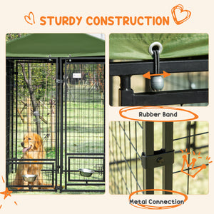 Lockable welded steel outdoor enclosure
