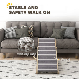 Dog ramp with 4 adjustable heights