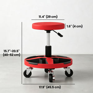 Red Mechanic's Rolling Stool