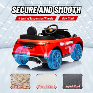 12V Fire Truck with Remote Control, Red