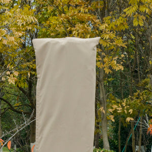 Parasol cover with zipper, beige