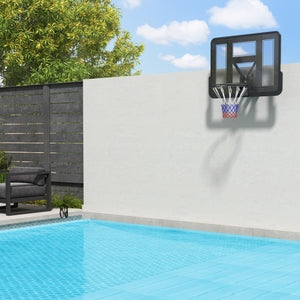 43-inch Reinforced and Impact Resistant Wall Mounted Basketball Hoop and Net