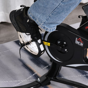 Exercise bike with LCD display, black