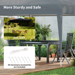 10 x 10 folding tent with carry bag, grey