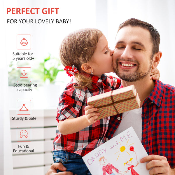 Scooter with adjustable handlebar and 16-inch inflatable rubber wheel, black