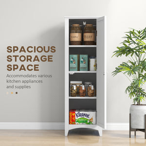 Storage unit with 4 shelves, white