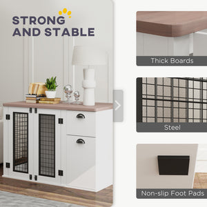 44-inch cage cabinet with double door and storage drawer