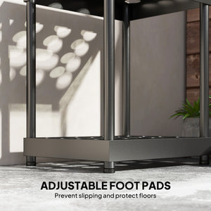 Garden tool storage rack