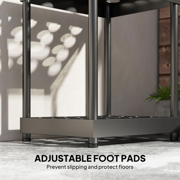 Garden tool storage rack