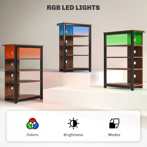 TV stand for TVs up to 29 inches with LED lighting