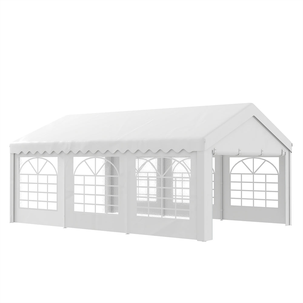 13 x 20 ft. Wedding Party Tent with Sidewalls, White