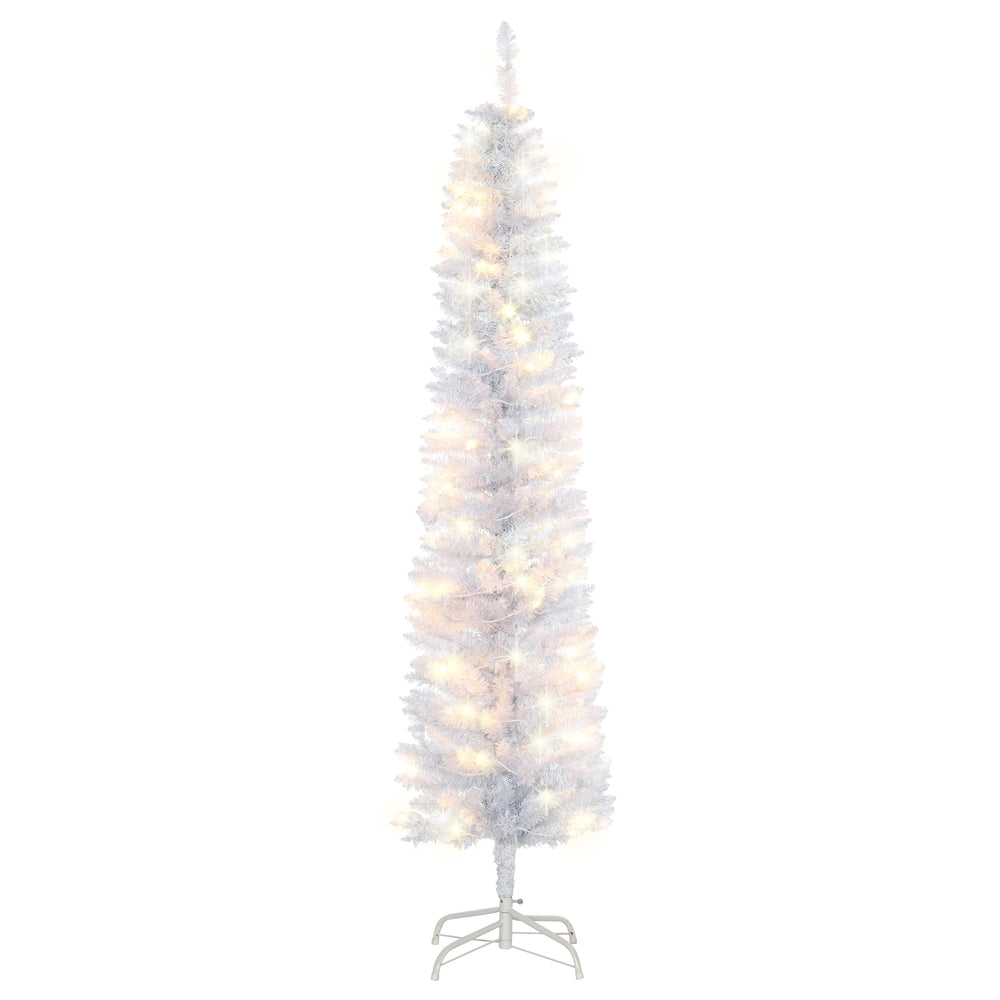 6ft Tall Pre-Lit Artificial Christmas Tree with 100 LEDs