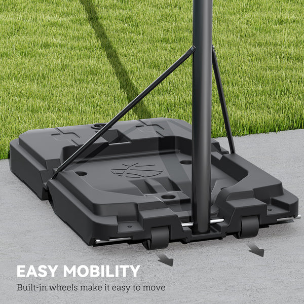 2.3 to 3 m basketball hoop with wheels