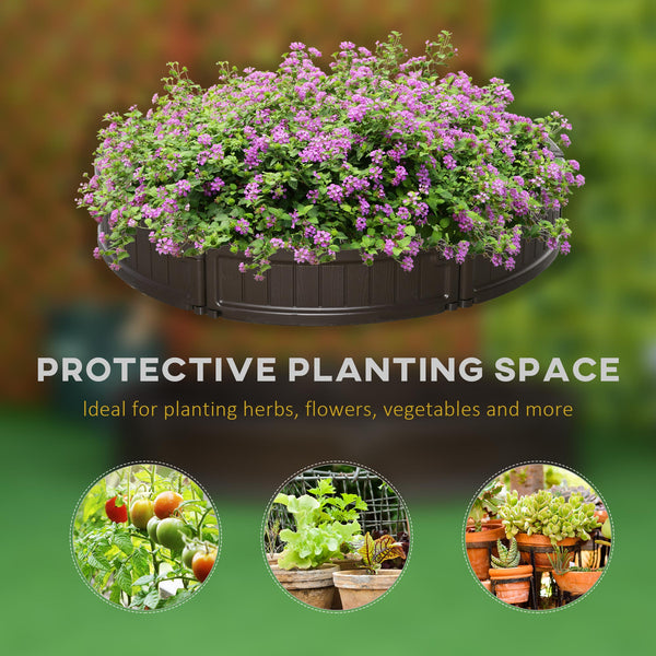 Round above-ground planter for flowers, herbs and vegetables