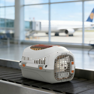 Hard-sided pet carrier for small animals, 19 in.