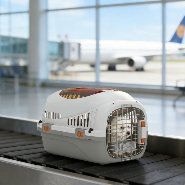 Hard-sided pet carrier for small animals, 19 in.
