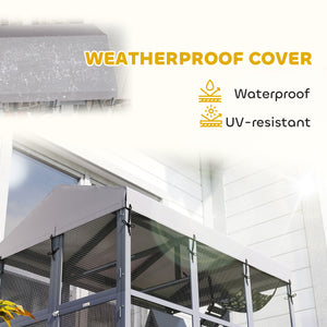 Enclosure with anti-escape base and easy cleaning, grey