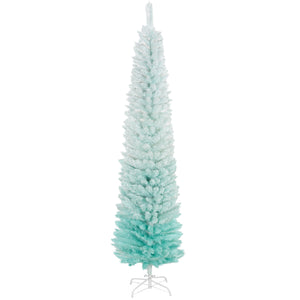 7ft Slim Pale Blue Artificial Christmas Tree
