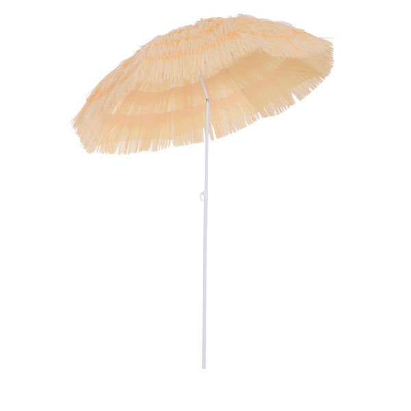 6-foot beach umbrella, wheat color