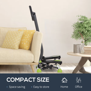 Twist Stepper with Adjustable Resistance and LCD Display - Grey and Green