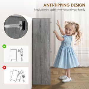 Shoe cabinet with 4 drop-down drawers, holding 12 pairs of shoes, grey