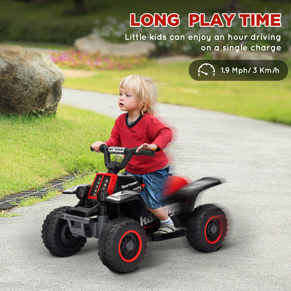 6V electric quad for children, black