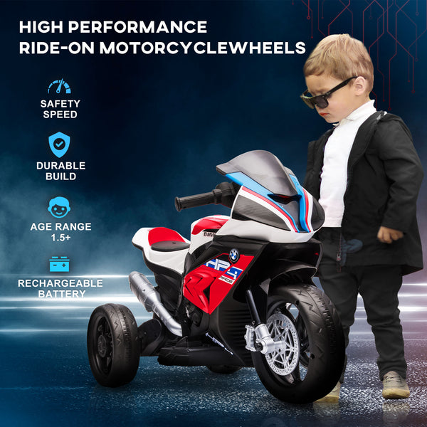 6V 3-wheel electric motorcycle, red