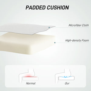 Office chair without armrests, cream white