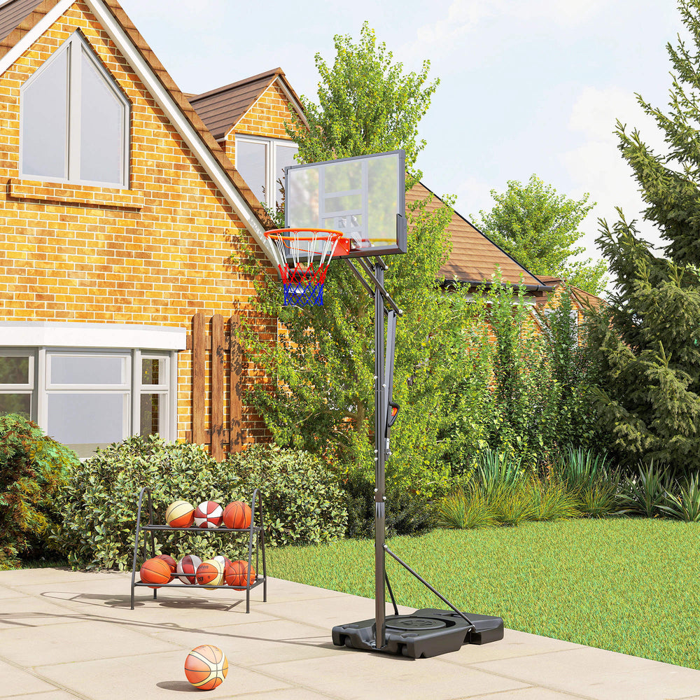1.3-3m Portable Basketball Hoop with Wheels