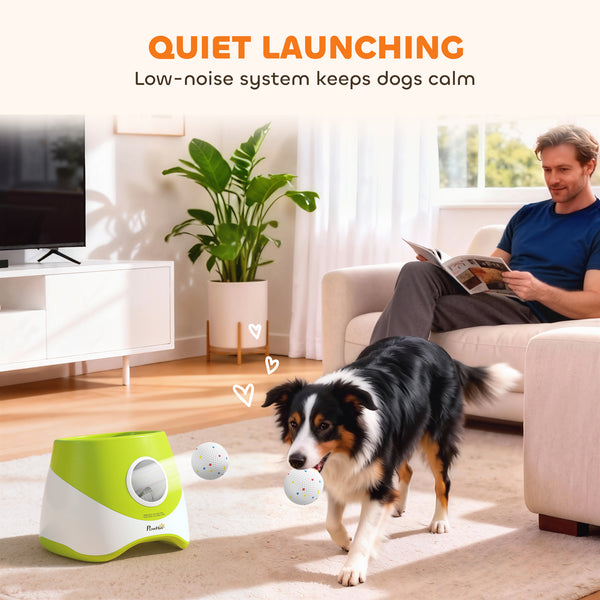 Automatic ball launcher, green