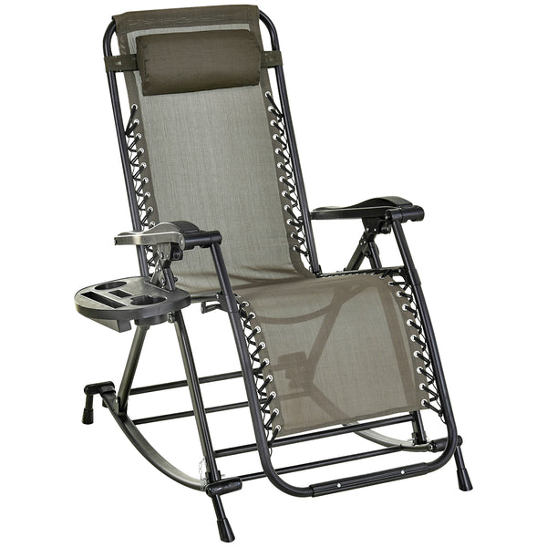 2-in-1 adjustable zero-gravity recliner chair, grey