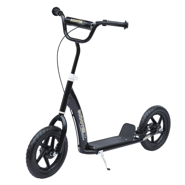 Adjustable Kids Pro Stunt Scooter Children Street Bike Bicycle Ride On with 12” Tire (Black)
