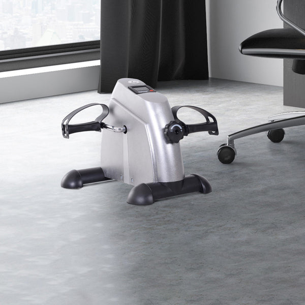 Mini Portable Foot Pedal with LCD Display, Silver