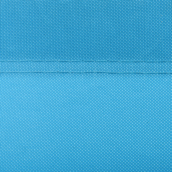 Outdoor Folding Lounge Chair, Steel Tanning Chair with Reclining Back, Breathable Mesh for Beach, Yard, Patio, Sky Blue