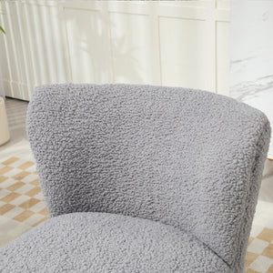 Living room armchair with soft padding and gold legs, anthracite gray