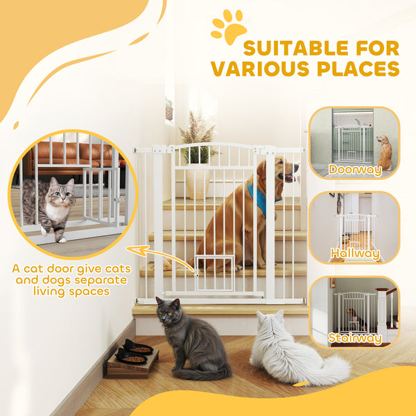 Extra Large Pet Gate with Small Door